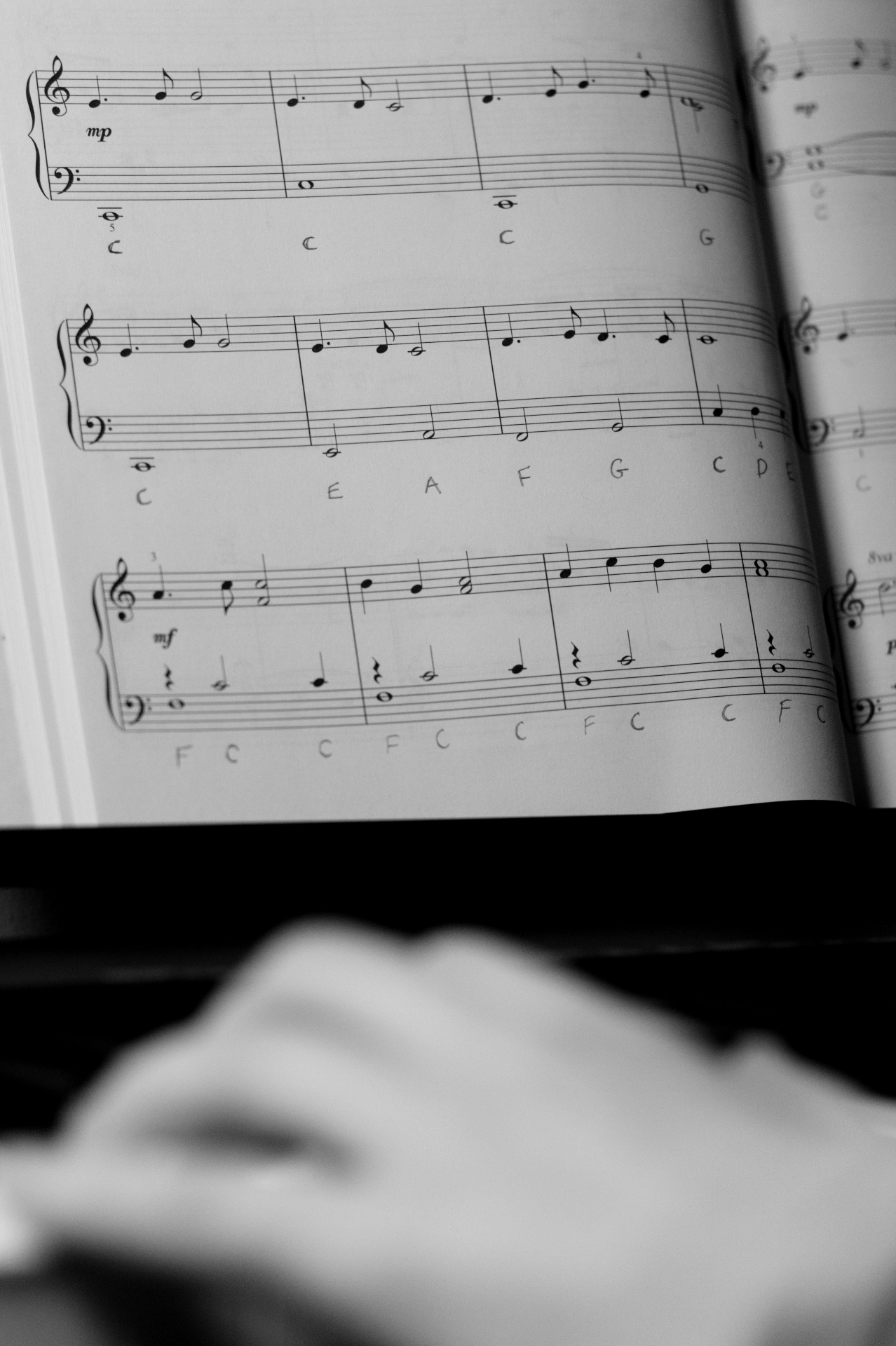 Sheet music on a piano — the craft behind every Presidio Artists performance